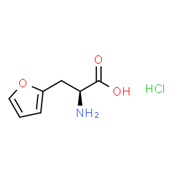 ChemSpider 2D Image | 3-(2-Furyl)-L-alanine hydrochloride (1:1) | C7H10ClNO3