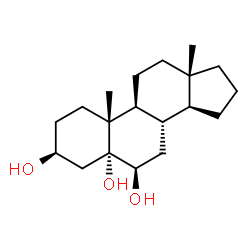 ChemSpider 2D Image | (3beta,5alpha,6beta)-Androstane-3,5,6-triol | C19H32O3