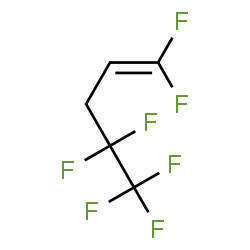 ChemSpider 2D Image | 1,1,4,4,5,5,5-Heptafluoro-1-pentene | C5H3F7