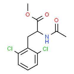 ChemSpider 2D Image | Methyl N-acetyl-2,6-dichlorophenylalaninate | C12H13Cl2NO3