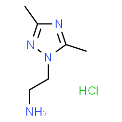 ChemSpider 2D Image | 2-(3,5-Dimethyl-1H-1,2,4-triazol-1-yl)ethanamine hydrochloride (1:1) | C6H13ClN4