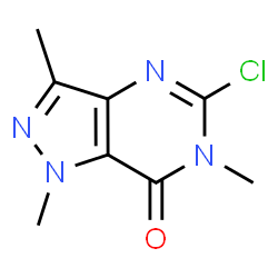 ChemSpider 2D Image | 5-Chloro-1,3,6-trimethyl-1,6-dihydro-7H-pyrazolo[4,3-d]pyrimidin-7-one | C8H9ClN4O