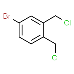 ChemSpider 2D Image | 4-Bromo-1,2-bis(chloromethyl)benzene | C8H7BrCl2