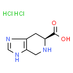 ChemSpider 2D Image | (6S)-4,5,6,7-Tetrahydro-1H-imidazo[4,5-c]pyridine-6-carboxylic acid dihydrochloride | C7H11Cl2N3O2