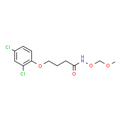 ChemSpider 2D Image | 4-(2,4-Dichlorophenoxy)-N-(methoxymethoxy)butanamide | C12H15Cl2NO4