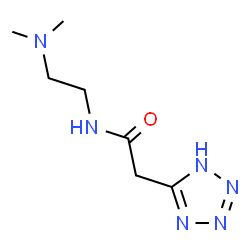 ChemSpider 2D Image | N-[2-(Dimethylamino)ethyl]-2-(1H-tetrazol-5-yl)acetamide | C7H14N6O