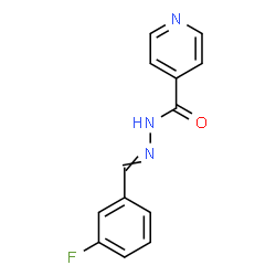 ChemSpider 2D Image | N'-(3-Fluorobenzylidene)isonicotinohydrazide | C13H10FN3O