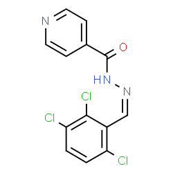 ChemSpider 2D Image | N'-[(Z)-(2,3,6-Trichlorophenyl)methylene]isonicotinohydrazide | C13H8Cl3N3O