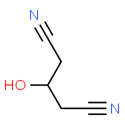 ChemSpider 2D Image | 3-Hydroxypentanedinitrile | C5H6N2O