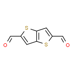 ChemSpider 2D Image | Thieno[3,2-b]thiophene-2,5-dicarbaldehyde | C8H4O2S2