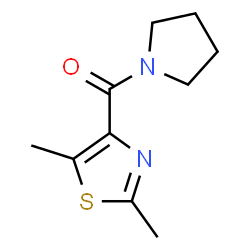 ChemSpider 2D Image | (2,5-Dimethyl-1,3-thiazol-4-yl)(1-pyrrolidinyl)methanone | C10H14N2OS