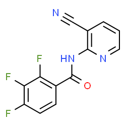 ChemSpider 2D Image | N-(3-Cyano-2-pyridinyl)-2,3,4-trifluorobenzamide | C13H6F3N3O