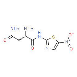 ChemSpider 2D Image | N~1~-(5-Nitro-1,3-thiazol-2-yl)-L-aspartamide | C7H9N5O4S