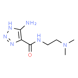 ChemSpider 2D Image | 4-Amino-N-[2-(dimethylamino)ethyl]-1H-1,2,3-triazole-5-carboxamide | C7H14N6O