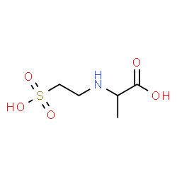 ChemSpider 2D Image | N-(2-Sulfoethyl)alanine | C5H11NO5S