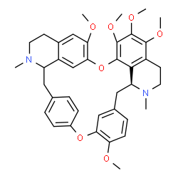 ChemSpider 2D Image | (1beta,1'xi)-5,6,6',7,12-Pentamethoxy-2,2'-dimethylberbaman | C39H44N2O7