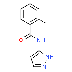 ChemSpider 2D Image | 2-Iodo-N-(1H-pyrazol-5-yl)benzamide | C10H8IN3O