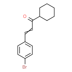 ChemSpider 2D Image | 3-(4-Bromophenyl)-1-cyclohexyl-2-propen-1-one | C15H17BrO