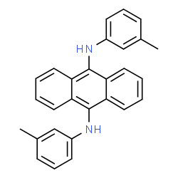 ChemSpider 2D Image | N,N'-Bis(3-methylphenyl)-9,10-anthracenediamine | C28H24N2