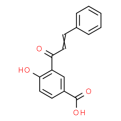 ChemSpider 2D Image | 3-Cinnamoyl-4-hydroxybenzoic acid | C16H12O4