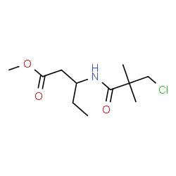 ChemSpider 2D Image | Methyl 3-[(3-chloro-2,2-dimethylpropanoyl)amino]pentanoate | C11H20ClNO3
