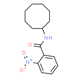 ChemSpider 2D Image | N-Cyclooctyl-2-nitrobenzamide | C15H20N2O3