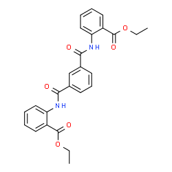 ChemSpider 2D Image | Diethyl 2,2'-[1,3-phenylenebis(carbonylimino)]dibenzoate | C26H24N2O6