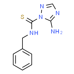 ChemSpider 2D Image | 5-Amino-N-benzyl-1H-1,2,4-triazole-1-carbothioamide | C10H11N5S