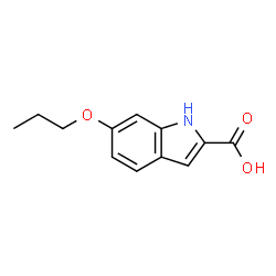 ChemSpider 2D Image | 6-Propoxy-1H-indole-2-carboxylic acid | C12H13NO3