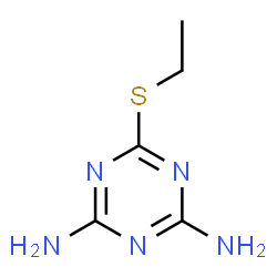 ChemSpider 2D Image | 6-(Ethylsulfanyl)-1,3,5-triazine-2,4-diamine | C5H9N5S