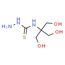 ChemSpider 2D Image | N-[1,3-Dihydroxy-2-(hydroxymethyl)-2-propanyl]hydrazinecarbothioamide | C5H13N3O3S