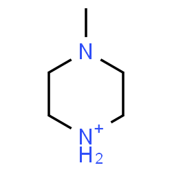 ChemSpider 2D Image | 4-Methylpiperazin-1-ium | C5H13N2