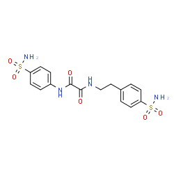ChemSpider 2D Image | N-(4-Sulfamoylphenyl)-N'-[2-(4-sulfamoylphenyl)ethyl]ethanediamide | C16H18N4O6S2