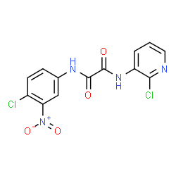 ChemSpider 2D Image | N-(4-Chloro-3-nitrophenyl)-N'-(2-chloro-3-pyridinyl)ethanediamide | C13H8Cl2N4O4
