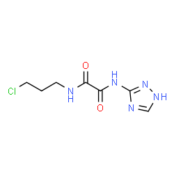 ChemSpider 2D Image | N-(3-Chloropropyl)-N'-(1H-1,2,4-triazol-3-yl)ethanediamide | C7H10ClN5O2