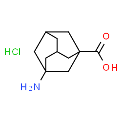 ChemSpider 2D Image | 3-aminoadamantane-1-carboxylic acid hydrochloride | C11H18ClNO2