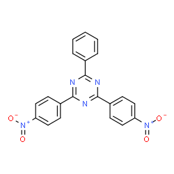 ChemSpider 2D Image | 2,4-BIS(P-NITROPHENYL)-6-PHENYL-S-TRIAZINE | C21H13N5O4