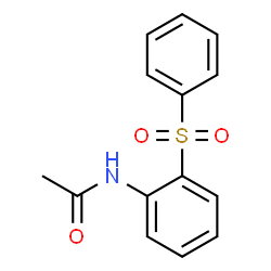 ChemSpider 2D Image | N-[2-(Phenylsulfonyl)phenyl]acetamide | C14H13NO3S