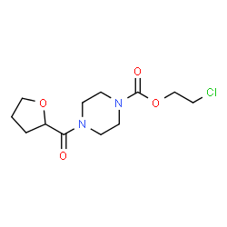 ChemSpider 2D Image | 2-Chloroethyl 4-(tetrahydro-2-furanylcarbonyl)-1-piperazinecarboxylate | C12H19ClN2O4
