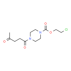 ChemSpider 2D Image | 2-Chloroethyl 4-(4-oxopentanoyl)-1-piperazinecarboxylate | C12H19ClN2O4