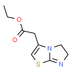 ChemSpider 2D Image | Ethyl 5,6-dihydroimidazo[2,1-b]thiazole-3-acetate | C9H12N2O2S