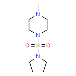 ChemSpider 2D Image | 1-Methyl-4-(1-pyrrolidinylsulfonyl)piperazine | C9H19N3O2S