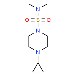 ChemSpider 2D Image | 4-Cyclopropyl-N,N-dimethyl-1-piperazinesulfonamide | C9H19N3O2S
