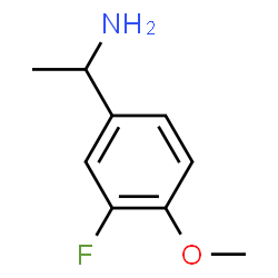 ChemSpider 2D Image | 1-(3-Fluoro-4-methoxyphenyl)ethanamine | C9H12FNO