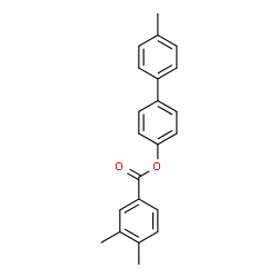 ChemSpider 2D Image | 4'-Methyl-4-biphenylyl 3,4-dimethylbenzoate | C22H20O2