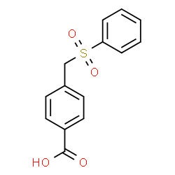 ChemSpider 2D Image | 4-[(Phenylsulfonyl)methyl]benzoic acid | C14H12O4S