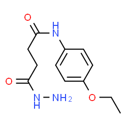 ChemSpider 2D Image | N-(4-Ethoxyphenyl)-4-hydrazino-4-oxobutanamide | C12H17N3O3