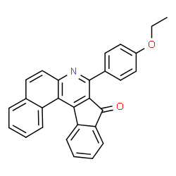 ChemSpider 2D Image | 8-(4-Ethoxyphenyl)-9H-benzo[f]indeno[2,1-c]quinolin-9-one | C28H19NO2