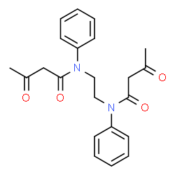 ChemSpider 2D Image | N,N'-1,2-Ethanediylbis(3-oxo-N-phenylbutanamide) | C22H24N2O4