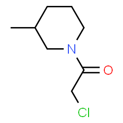 ChemSpider 2D Image | 1-(chloroacetyl)-3-methylpiperidine | C8H14ClNO